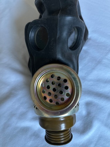 Black rubber gas mask - , size
