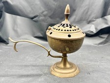 ANTIQUE VICTORIAN BRASS FUMIGATOR INCENSE BURNER CENSER VINTAGE ALTARWARE