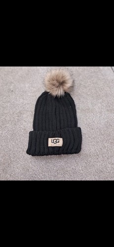 Black ugg hat brand - black, hat.