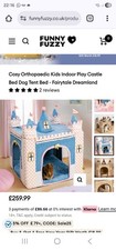Dog bed castle/ childs plush