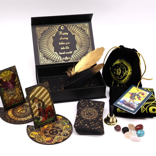 Gold foil tarot gift - tarot, set