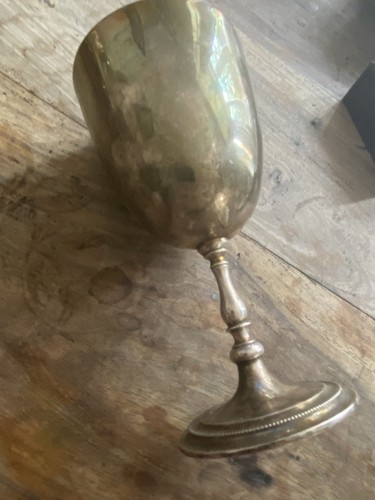 Antique silver tone goblet - tone,