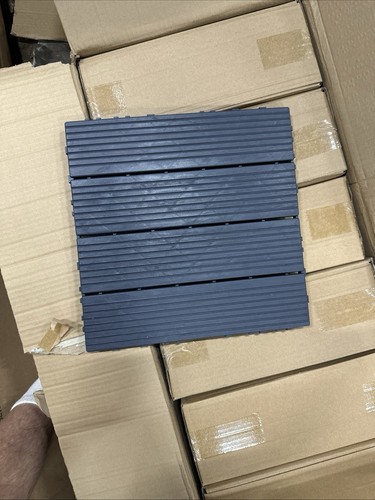 12x12 dark grey plastic - grey,