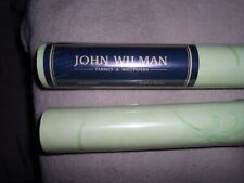 2 Rolls Vintage John Wilman  Angouleme Wallpaper Green Flower 1990's