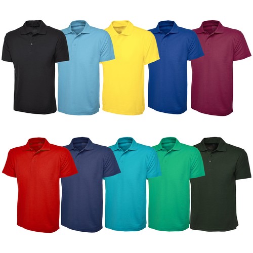 Boys girls plain cotton - plain, polo