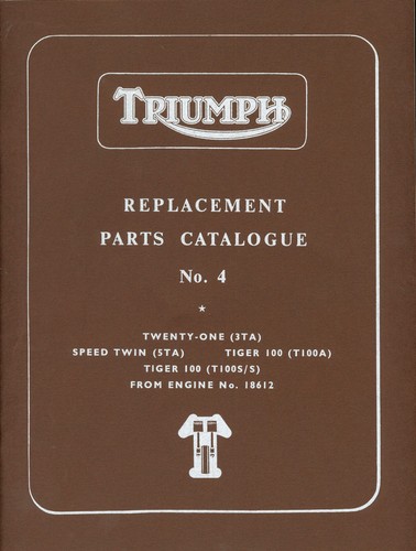 Triumph parts book - triumph,