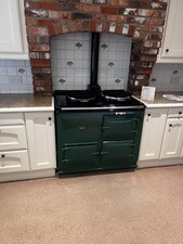 Aga Range Cooker 2 Oven Heating Oil Kerosene, Green