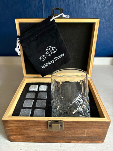 Whisky glass stones - &,