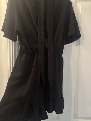 Black play suit all one - black, all-in-one