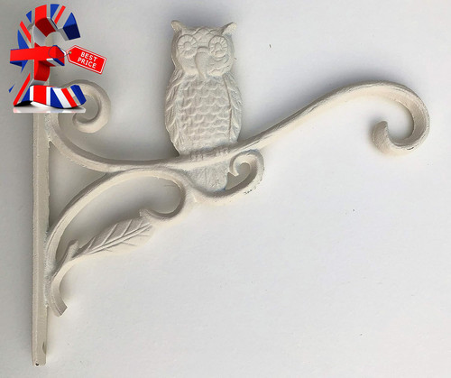 Cast iron ornate owl hanging - cast,