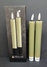 DELUXE HOMEART LED Indoor Flameless Taper Candle Set  CG N25