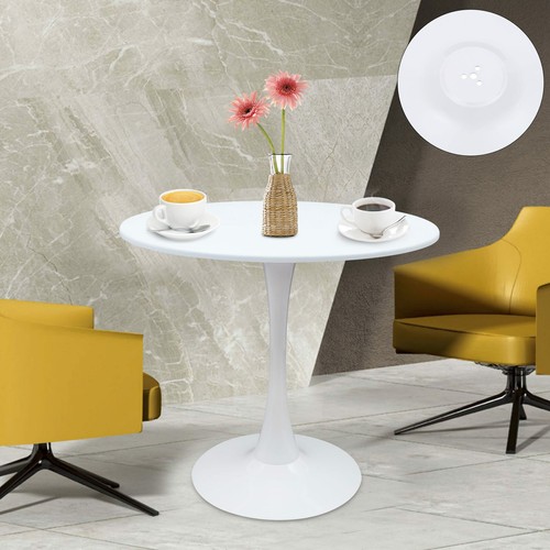 Mid century white round top - white,