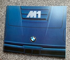 1978-1981 BMW M1 E26 Spiral-Bound English Brochure Big Motorsport Sales Catalog