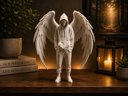 Urban guardian angel - angel, statue