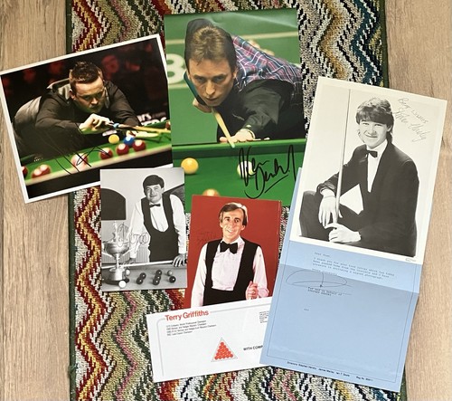 Snooker signed pictures - snooker,