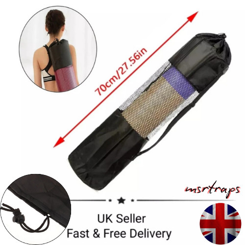 Black yoga mat - black,