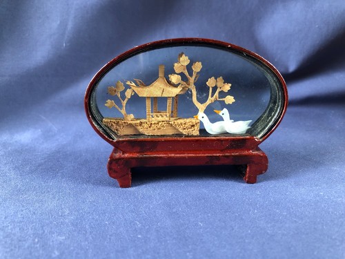 Vintage chinese ornaments - chinese, cork