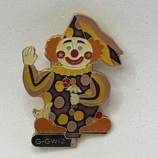 G-Gwiz Clown Circus Enamel Lapel Hat Pin Pinback