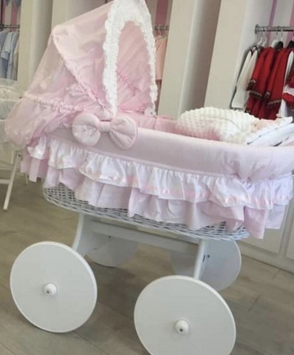 Pink baby crib/cot