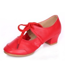 👞 Latin Chunky Heel Ladies Dance ️Shoes Women Salsa Ballroom Shoes Party Gift -