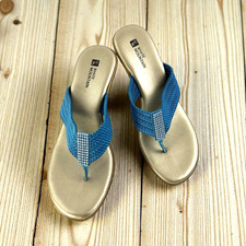 WHITE MOUNTAIN Turquoise Thong