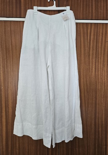 Women white linen - white,