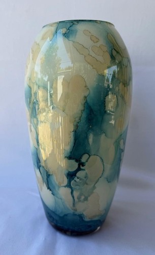 Genuine italian art glass vase - italian,
