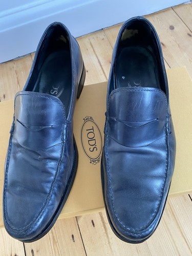 Tods men loafer shoes - shoes, navy