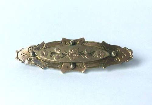 Victorian pinchbeck brooch - pinchbeck,