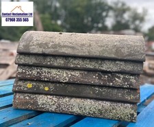 RECLAIMED Clay Bridgewater Ridge Tile 450mm - Smut