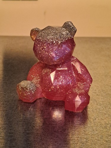 Reduced handmade pink resin - handmade,