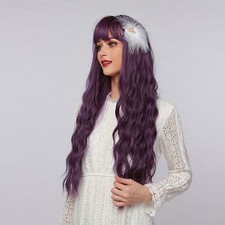 _Purple Lady Wig Adjustable
