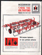 McCormick International Spring Tine Cultivators Brochure Leaflet