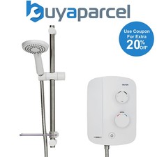 Triton AS2000SR Silent Running Thermostatic Power Shower White & Chrome Novel SR