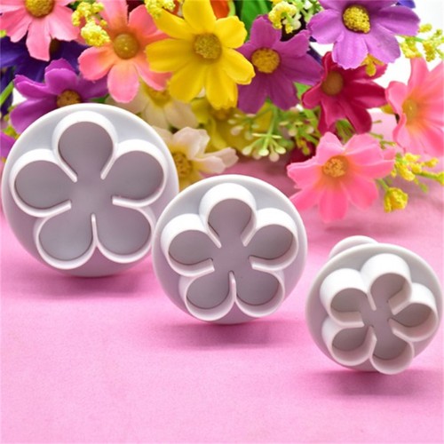 3pcs flower plunger cookie - plunger,
