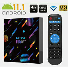 New Android 11.1 TV Box Quad Core HD 6K HDMI WIFI 5G Media Player 4G+128GB 2023