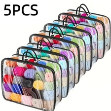 5pcs  Transparent Yarn Storage