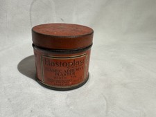 VINTAGE ROUND ELASTOPLAST TIN