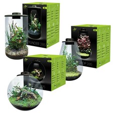 BIOART GLASS TERRARIUM NANO LED TANK FOR PLANT REPTILE CLOSED NATURAL LIGHTING
