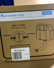 Keenware KTC-621 Concealed BTW Toilet Cistern, White