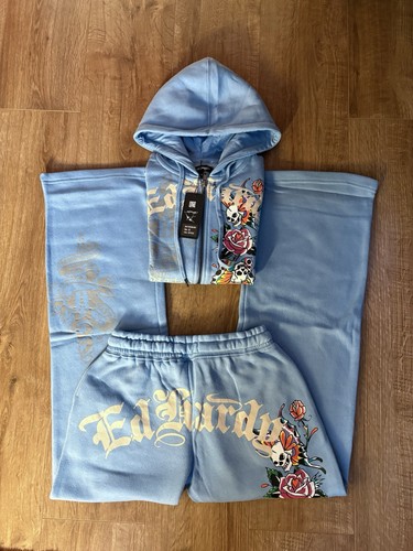 Hardy sky blue - blue, floral