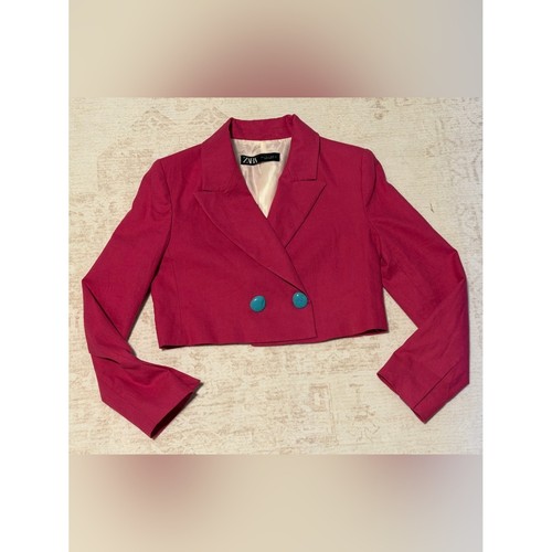 Zara hot pink cropped - zara,