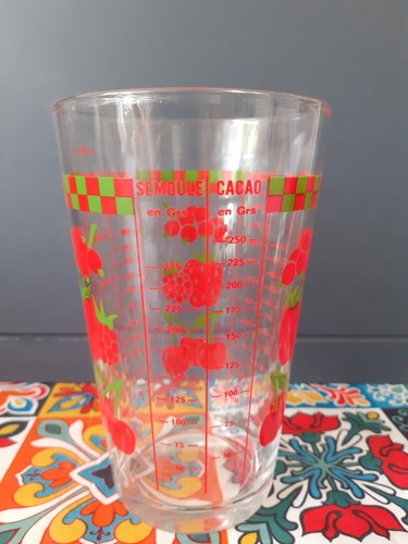 Vintage french measuring glass - french,