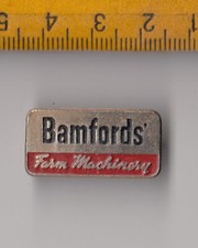 Vintage BAMFORDS' Farm Machinery Agricultural Tractor logo pin badge