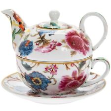 Tea For One Cup Mug Saucer Teapot Set Floral Gift Boxed Tea Lovers