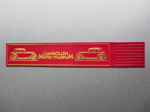 Leather bookmark llangollen - leather,