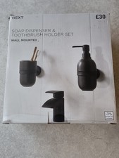 matt black bathroom accessories set