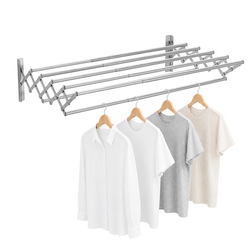 Wall mounted clothes - wall, drying
