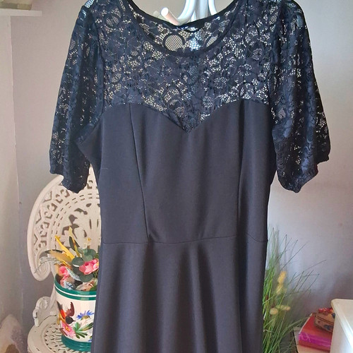 Long tall sally black lace - long,