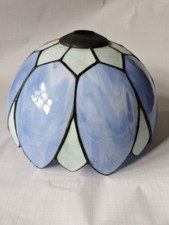 Tiffany Style Flower Dome lamp shade light shade blue Green 24cm wide